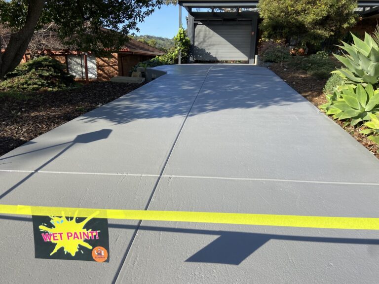 driveway concrete epoxy painting